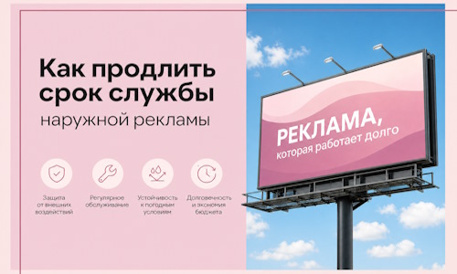 Как продлить срок службы наружной рекламы в  Отрадном