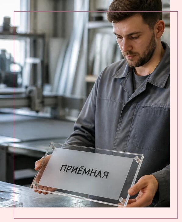 Таблички из оргстекла на заказ в Отрадном от 4239 р. | Аванза-Трд