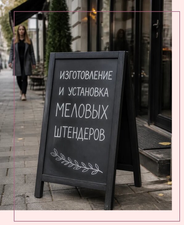 Меловые штендеры в Отрадном по цене от 7066 р. | Аванза-Трд